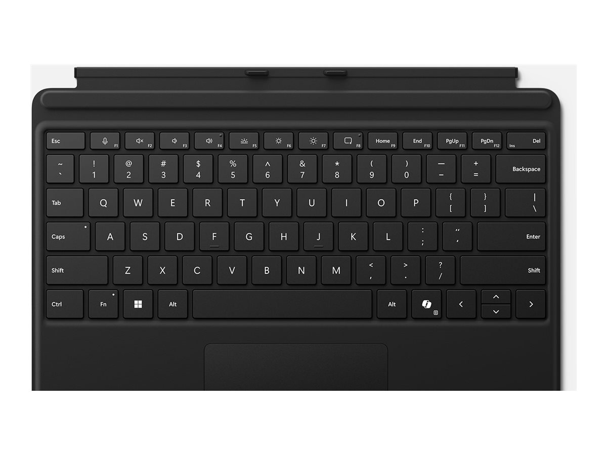 Microsoft Surface Pro Keyboard mit Copilot-Taste schwarz (DE) für Pro 8/9/10/11/X (ohne Stiftaufbewahrung)
